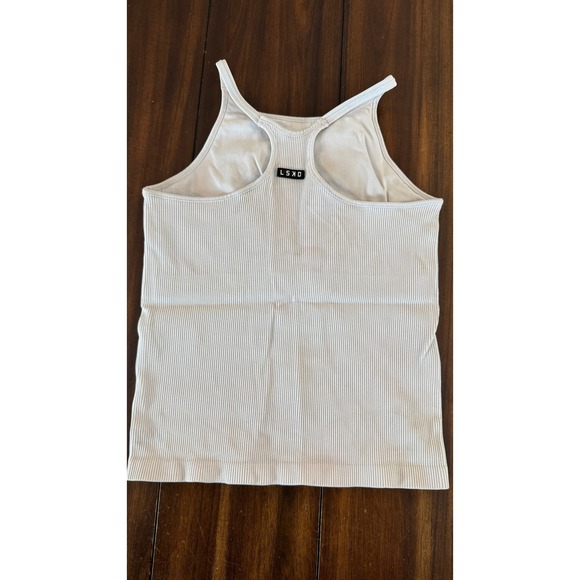 LSKD‎ Women's Ribbed Tank Top Racerback Athletic Casual Tank Top Large - Picture 1 of 3
